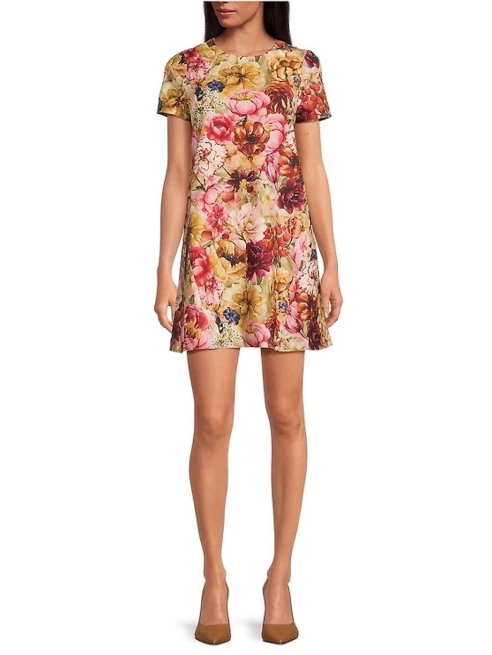NWT Mestiza New York Cecily Convertible
Floral Print Round Neck Mini Dress
